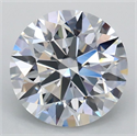 Del inventario de diamantes de laboratorio, 1.71 quilates, Redondo , Color D, claridad VVS2 y certificado IGI