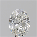 Natural Diamond 0.91 Carats, Oval with  Cut, H Color, VVS2 Clarity and Certified by GIA
