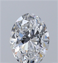 Natural Diamond 0.40 Carats, Oval with  Cut, D Color, VS2 Clarity and Certified by GIA