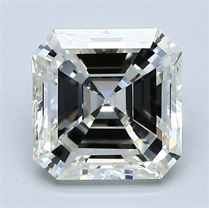 Picture of Natural Diamond 1.58 Carats, Asscher with  Cut, J Color, VS2 Clarity and Certified by GIA