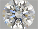 Natural Diamond 0.72 Carats, Round with Excellent Cut, H Color, VVS1 Clarity and Certified by GIA
