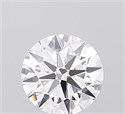 Lab Grown Diamond 1.07 Carats, Round with Ideal Cut, D Color, VS1 Clarity and Certified by IGI