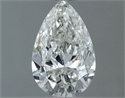 Natural Diamond 0.50 Carats, Pear with  Cut, I Color, SI2 Clarity and Certified by GIA