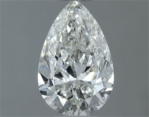 Picture of Natural Diamond 0.50 Carats, Pear with  Cut, I Color, SI2 Clarity and Certified by GIA