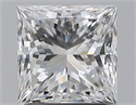 Natural Diamond 1.70 Carats, Princess with  Cut, F Color, SI1 Clarity and Certified by GIA