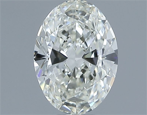 Picture of Natural Diamond 0.70 Carats, Oval with  Cut, I Color, VVS1 Clarity and Certified by IGI