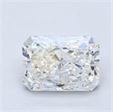 Natural Diamond 1.30 Carats, Radiant with  Cut, F Color, SI2 Clarity and Certified by GIA