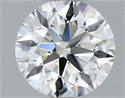 Diamante Natural 0.50 quilates, Redondo , Color J, claridad IF y certificado IGI