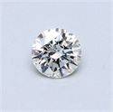 Natural Diamond 0.40 Carats, Round with Very Good Cut, I Color, SI1 Clarity and Certified by GIA