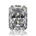Natural Diamond 0.72 Carats, Radiant with  Cut, F Color, VVS1 Clarity and Certified by GIA