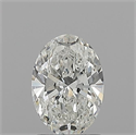Natural Diamond 1.20 Carats, Oval with  Cut, H Color, SI1 Clarity and Certified by GIA
