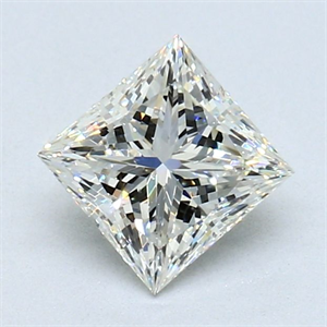 Foto Diamante Natural 1.01 quilates, Princesa , Color J, claridad SI1 y certificado GIA de