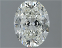 Natural Diamond 1.50 Carats, Oval with  Cut, G Color, SI1 Clarity and Certified by IGI