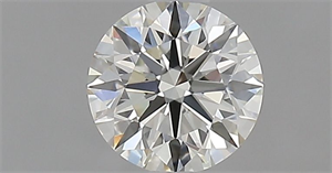 Picture of Natural Diamond 0.53 Carats, Round with Excellent Cut, H Color, VVS1 Clarity and Certified by IGI