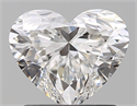 Natural Diamond 1.28 Carats, Heart with  Cut, F Color, VVS2 Clarity and Certified by GIA