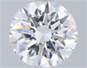 Lab Grown Diamond 1.52 Carats, Round with Excellent Cut, F Color, VVS2 Clarity and Certified by IGI