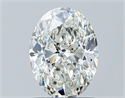 Natural Diamond 1.20 Carats, Oval with  Cut, I Color, SI1 Clarity and Certified by GIA