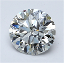 Lab Grown Diamond 4.04 Carats, Round with Ideal Cut, E Color, VVS2 Clarity and Certified by IGI