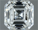 Natural Diamond 1.52 Carats, Asscher with  Cut, G Color, VS2 Clarity and Certified by IGI