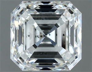 Picture of Natural Diamond 1.52 Carats, Asscher with  Cut, G Color, VS2 Clarity and Certified by IGI