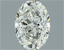 Natural Diamond 0.70 Carats, Oval with  Cut, I Color, SI1 Clarity and Certified by IGI