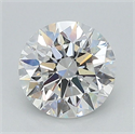 Lab Grown Diamond 1.10 Carats, Round with Ideal Cut, E Color, VS2 Clarity and Certified by IGI