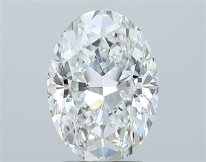 Foto Diamante Natural 2.50 quilates, Ovalado , Color G, claridad SI1 y certificado GIA de