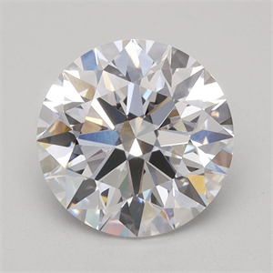 Picture of Lab Grown Diamond 1.34 Carats, Round with Ideal Cut, F Color, VVS1 Clarity and Certified by IGI