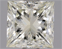 Natural Diamond 0.70 Carats, Princess with  Cut, N Color, VVS2 Clarity and Certified by GIA