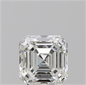 Diamante Natural 0.90 quilates, Asscher , Color H, claridad VVS1 y certificado GIA