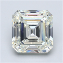Natural Diamond 4.17 Carats, Asscher with  Cut, K Color, VS1 Clarity and Certified by GIA