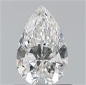 Diamante Natural 0.72 quilates, De pera , Color F, claridad VVS1 y certificado GIA
