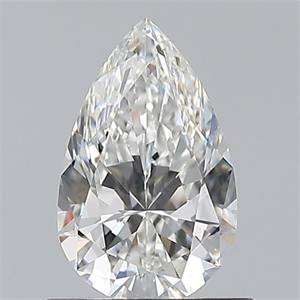 Foto Diamante Natural 0.72 quilates, De pera , Color F, claridad VVS1 y certificado GIA de