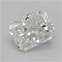 Natural Diamond 1.70 Carats, Radiant with  Cut, I Color, SI1 Clarity and Certified by GIA