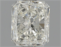 Natural Diamond 0.70 Carats, Radiant with  Cut, I Color, SI1 Clarity and Certified by GIA