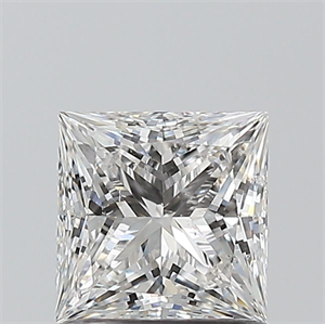 Picture of Natural Diamond 1.01 Carats, Princess with  Cut, G Color, SI2 Clarity and Certified by GIA