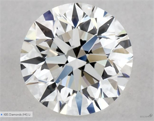 Picture of Natural Diamond 0.50 Carats, Round with Excellent Cut, E Color, VS1 Clarity and Certified by GIA