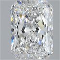 Natural Diamond 2.51 Carats, Radiant with  Cut, F Color, SI1 Clarity and Certified by GIA