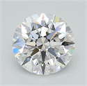 Lab Grown Diamond 1.32 Carats, Round with Ideal Cut, E Color, VS2 Clarity and Certified by IGI