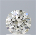 Natural Diamond 0.70 Carats, Round with Excellent Cut, K Color, VS2 Clarity and Certified by IGI