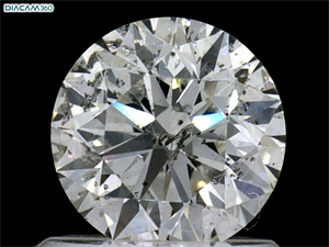 Picture of Natural Diamond 0.90 Carats, Round with Very Good Cut, I Color, I1 Clarity and Certified by GIA