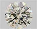 Natural Diamond 1.22 Carats, Round with Excellent Cut, K Color, VVS2 Clarity and Certified by IGI