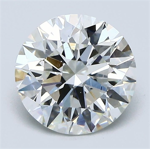 Picture of Natural Diamond 2.31 Carats, Round with Excellent Cut, I Color, VS2 Clarity and Certified by GIA