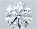 Natural Diamond 2.50 Carats, Round with Excellent Cut, E Color, SI1 Clarity and Certified by GIA