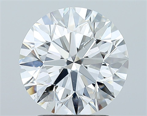 Picture of Natural Diamond 2.50 Carats, Round with Excellent Cut, E Color, SI1 Clarity and Certified by GIA