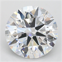 Lab Grown Diamond 3.63 Carats, Round with Ideal Cut, D Color, IF Clarity and Certified by IGI