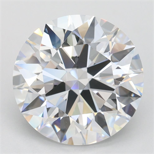 Picture of Lab Grown Diamond 3.63 Carats, Round with Ideal Cut, D Color, IF Clarity and Certified by IGI