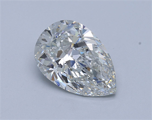 Picture of Natural Diamond 5.13 Carats, Pear with  Cut, F Color, SI1 Clarity and Certified by GIA