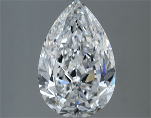 Picture of Natural Diamond 2.02 Carats, Pear with  Cut, E Color, VS2 Clarity and Certified by GIA