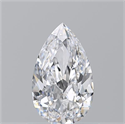 Natural Diamond 0.71 Carats, Pear with  Cut, D Color, VVS2 Clarity and Certified by GIA